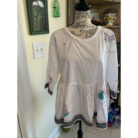 Anthropologie Holding Horses World Traveler Peplum Top - Picture 13 of 14